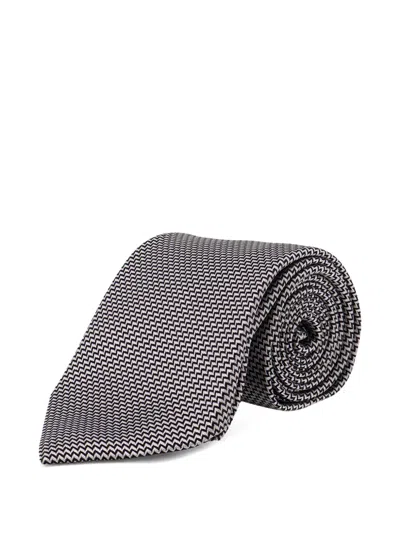 Tom Ford Patterned Tie In Burgundy