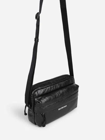 Balenciaga Black Lamb Ovis Aries Aries Shoulder Bag In Black