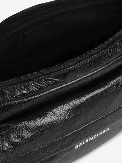 Balenciaga Black Lamb Ovis Aries Aries Shoulder Bag In Black