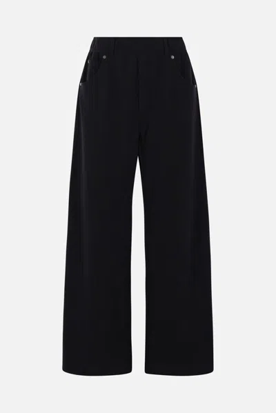 Brunello Cucinelli French Terry Track Trousers In Black