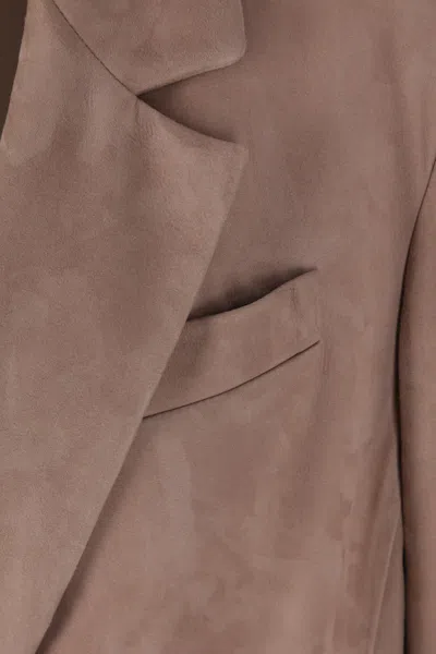 Brunello Cucinelli Single Breasted Jacket In Neutral