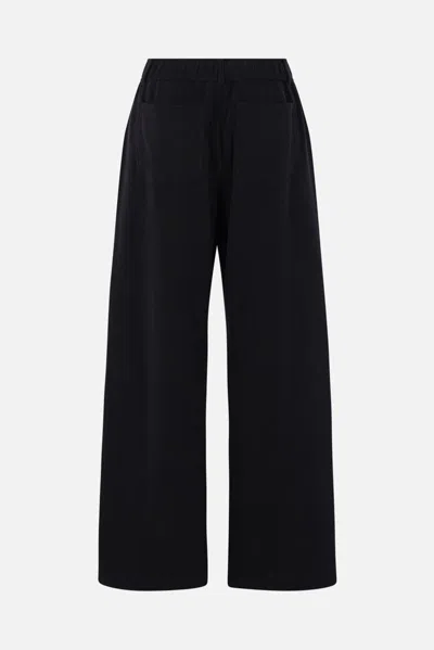Brunello Cucinelli French Terry Track Trousers In Black