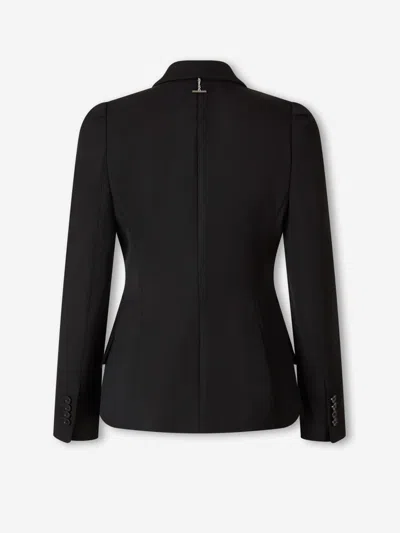 Alexander Mcqueen Wool Blazer In Black