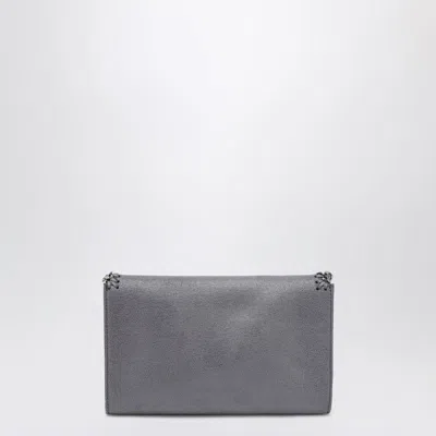 Stella Mccartney Falabella Crossbody Wallet Bag In Dark Barolo In Gray