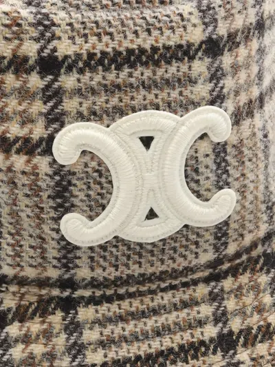 Pre-owned Celine Triomphe 渔夫帽 In Neutral