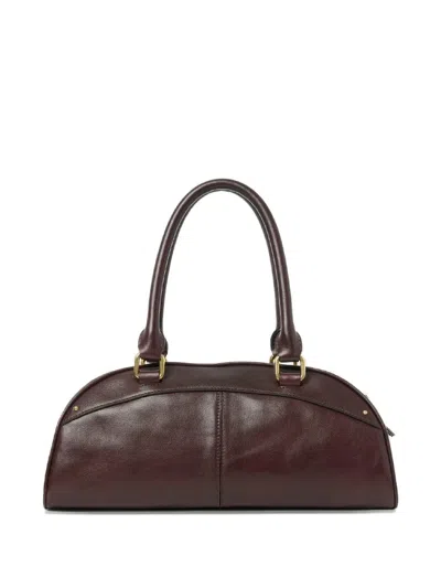 Chloé Charm Strap Tote Bag In Brown