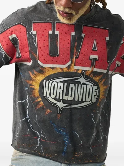 Duaa Worldwide Graphic T-shirt In Blue