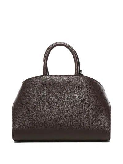 Ferragamo Keychain-charm Tote Bag In Brown