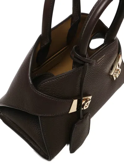 Ferragamo Keychain-charm Tote Bag In Brown