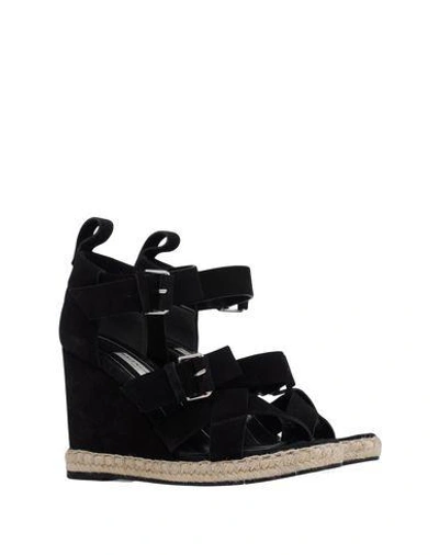 Shop Balenciaga Espadrilles In Black