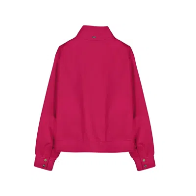 Herno Multicolor Cashmere Full-length Jacket In Pink
