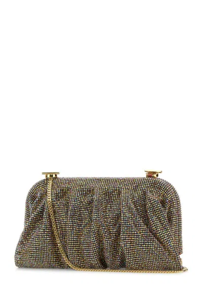 Benedetta Bruzziches Women Embellished Fabric Large Venus Clutch In Multi