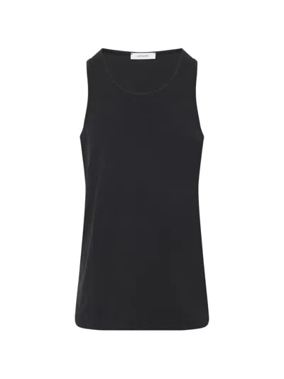 Lemaire Sleeveless Tank Top Round Neck Design In Black