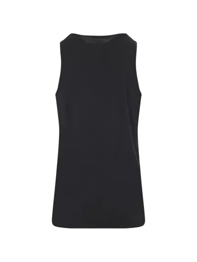 Lemaire Sleeveless Tank Top Round Neck Design In Black
