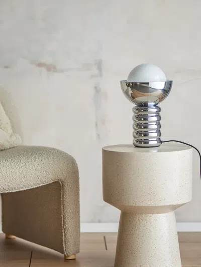 Bloomingville Spike Table Lamp In Silver