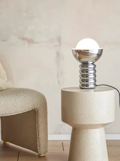 Bloomingville Spike Table Lamp In Silver