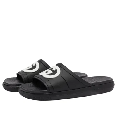 Gucci Interlocking G Slide 'black White'
