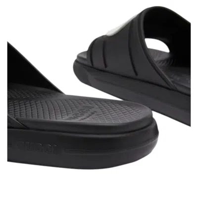 Gucci Interlocking G Slide 'black White'