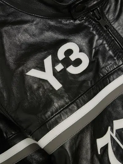 Y-3 X Nbhd Leather Jacket In Black