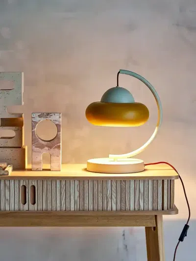 Bloomingville Bubble Curved Table Lamp In White