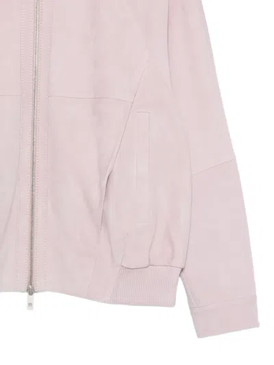 Desa 1972 Draped Bomber Oversize Jacket In Pink