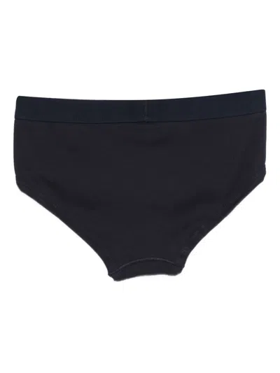 Tom Ford Logo-print Briefs In Black