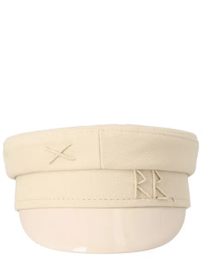 Ruslan Baginskiy Flat Top Hat Embroidered Detail Design In Neutral