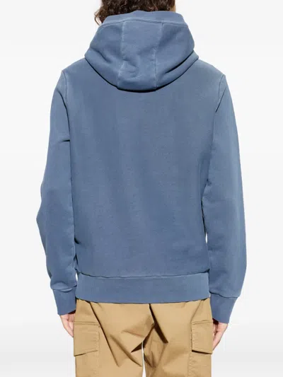 Moncler Sweatshirt With Logo In Blue