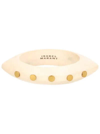Isabel Marant Studded Bangle Bracelet In Neutral