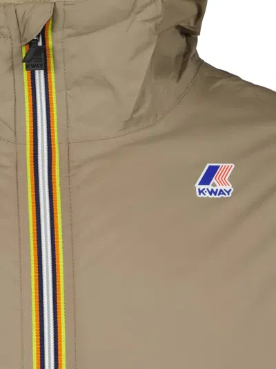 K-way Le Vrai Eiffel 3.0 Hooded Parka Coat In Green