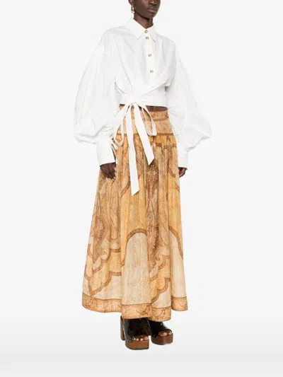 REBELLION 灯笼袖系带罩衫