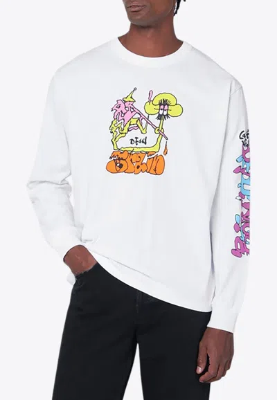 Brain Dead Packing Up Long-sleeved T-shirt In White