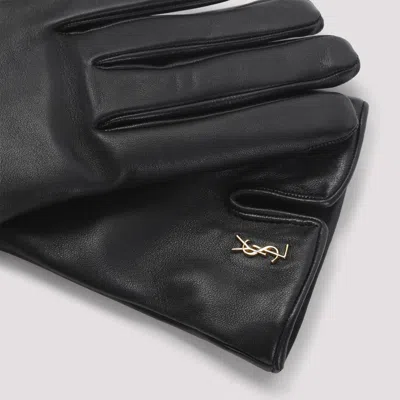 Saint Laurent Gloves In Black
