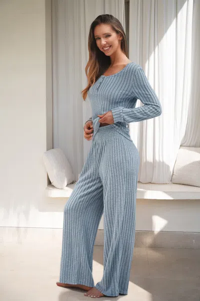 Cupshe Buzz-worthy Blue Pajama Set In Blue