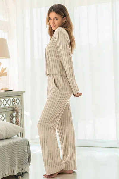 Cupshe Vanilla Foam Beige Pajama Set In Neutral