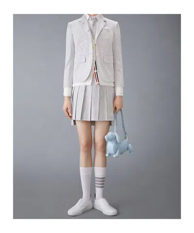 Thom Browne Classic Cashmere 4-bar V-neck Cardigan In White