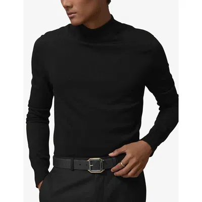 Cartier Womens Black And Brown Santos De  Reversible Leather Belt In Multi