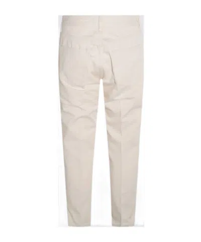 Lardini Button-fly Cotton Jeans In Brown