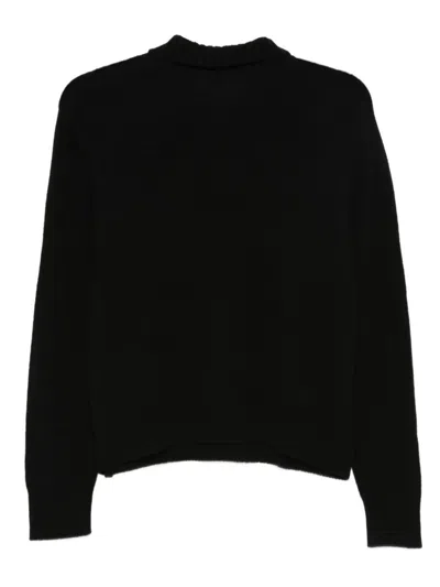 Malo Turtle-neck Sweater In Black