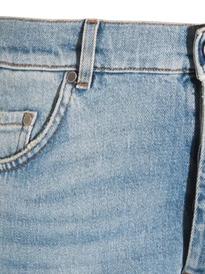 Lardini Belt Loop Jeans In Blue