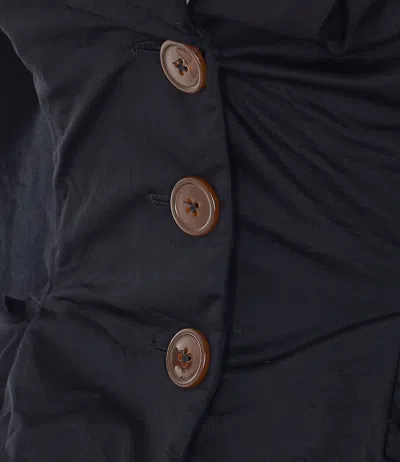 Vivienne Westwood Tailored Black Jacket With Notched Lapel And Flared Hem