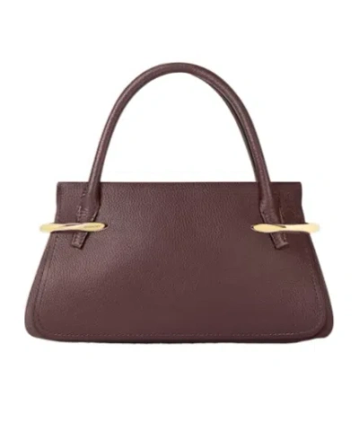 Givenchy Mini Pinch Leather Tote Bag In Purple