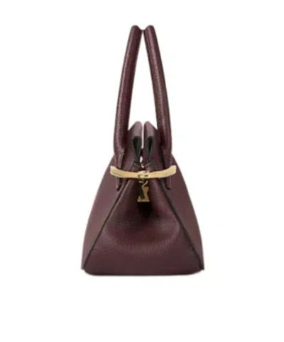 Givenchy Mini Pinch Leather Tote Bag In Purple