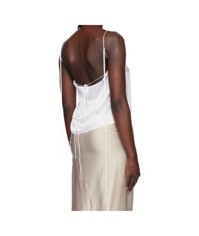 Ann Demeulemeester Heda Backless Camisole Top In White
