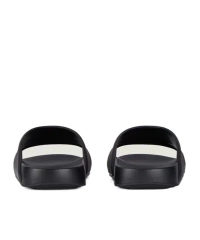 Givenchy Label Flat Slip-on Mules In Black