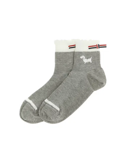 Thom Browne Hector Intarsia-knit Socks In Brown