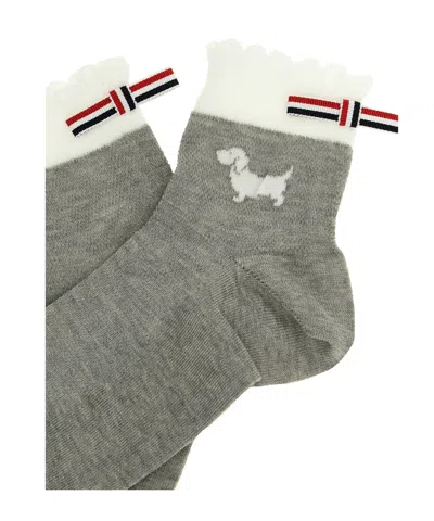 Thom Browne Hector Intarsia-knit Socks In Brown