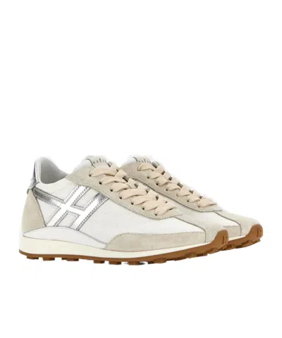 Hogan Athletic Suede Sneakers In Neutral