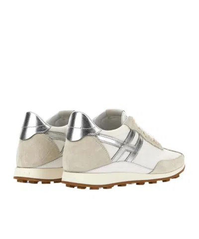 Hogan Athletic Suede Sneakers In Neutral