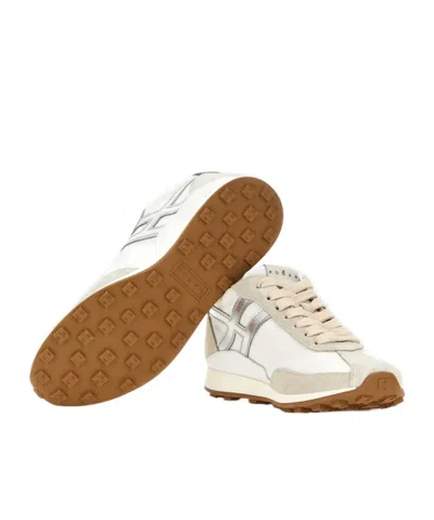 Hogan Athletic Suede Sneakers In Neutral